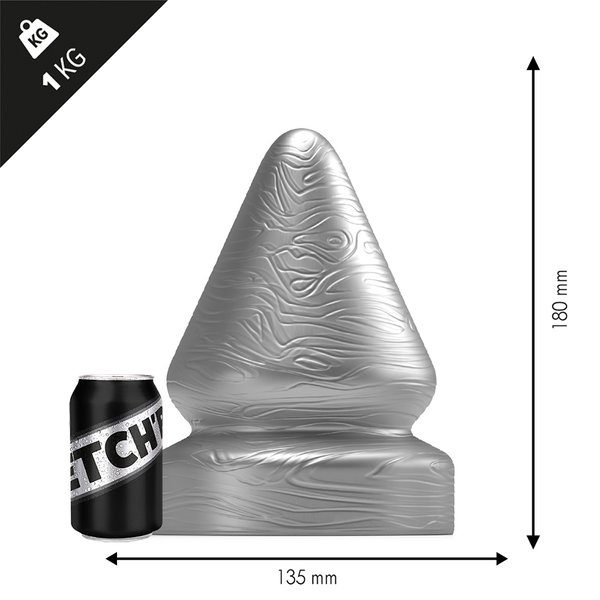 Stretch´r Sirup Buttplug M in Black oder Metallic Silber