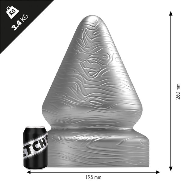 Stretch´r Sirup Buttplug XL in Black oder Metallic Silber