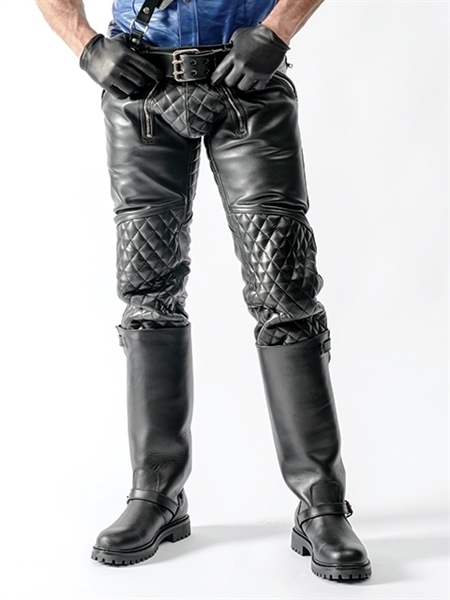 Mr. B Leather Padded Sailor Jeans