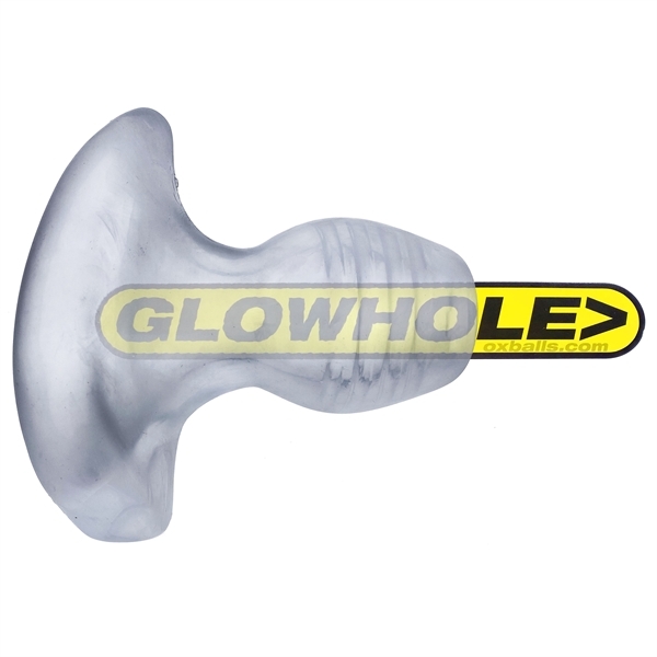 Oxballs GLOWHOLE-1oder 2 Fuckplug LED-Einsatz S oder L in Clear Frost