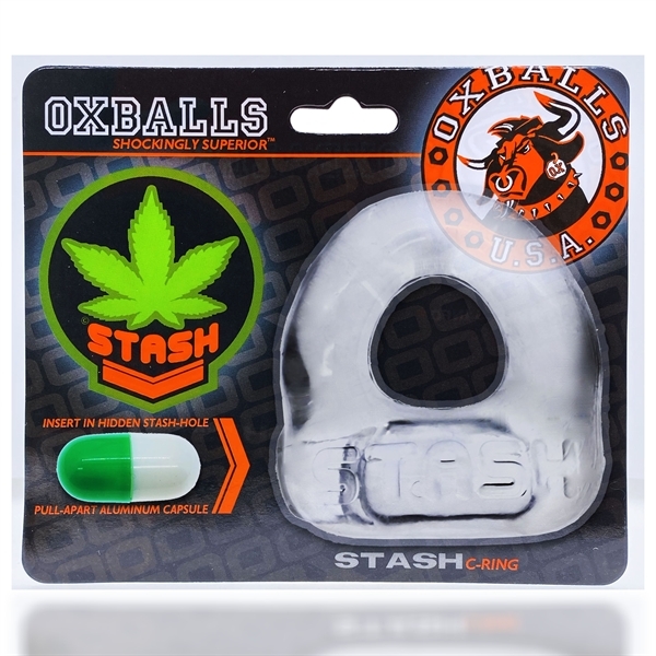Oxballs STASH Cockring mit Kapseleinsatz in zwei Farben
