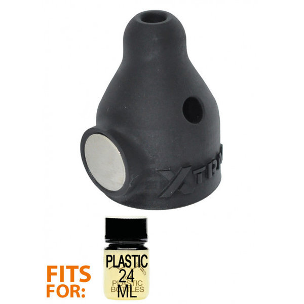 XTRM Booster AMYL, Poppers Inhaler with Magnet for plastic bottles, Black, Ø 2,5 cm